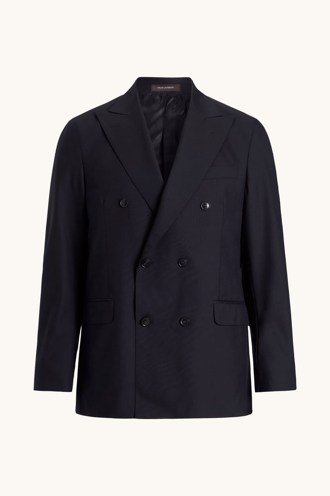 Regular Fit Dobbeltradet Microstructure Blazer