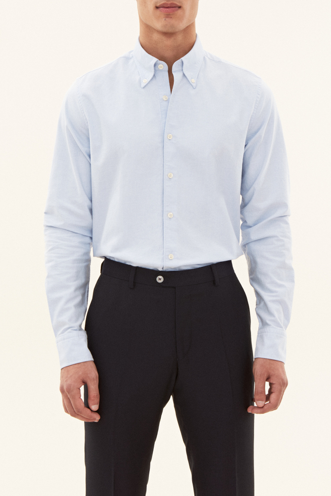 Slim Fit Button Down Oxfordskjorte