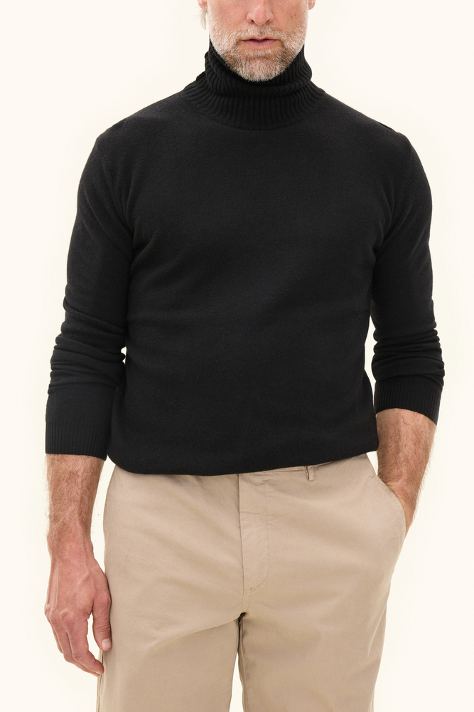Regular Fit Rullekrave Uld-Kashmir
