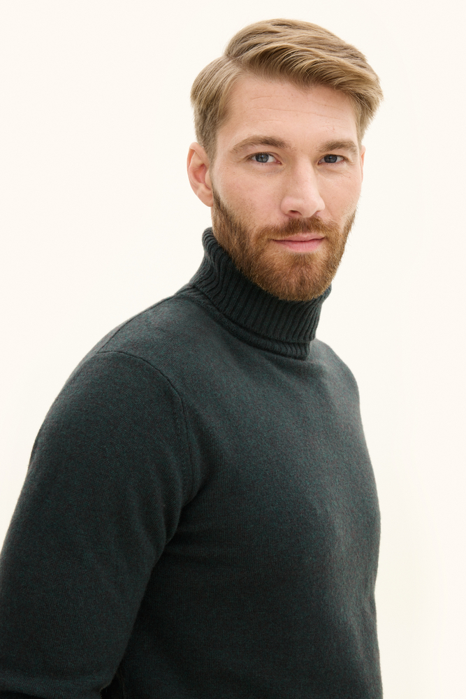 Regular Fit Rullekrave Uld-Kashmir