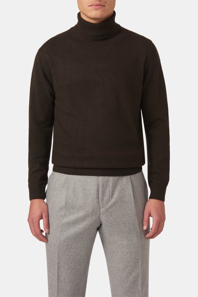 Regular Fit Rullekrave Uld-Kashmir