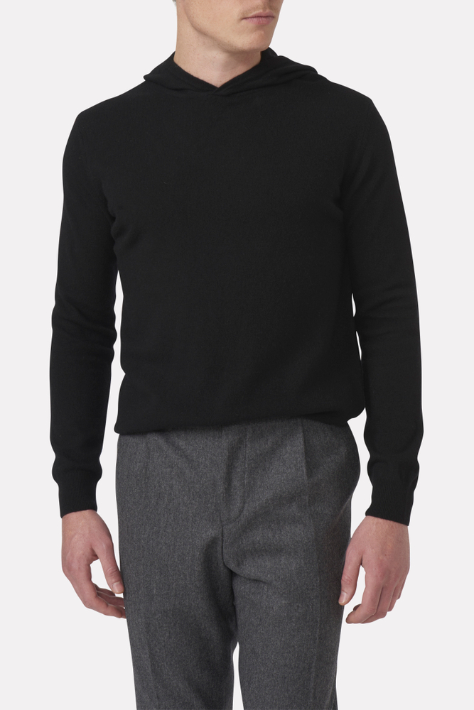 Regular Fit Hoodie Uld-Kashmir