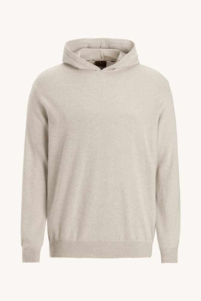 パーカー・フーディ SATUR Applique Logo Cashmere Blend Hooded Knit Taupe Brown MUSINSA | SATUR Applique Logo Cashmere Blend Hooded Knit