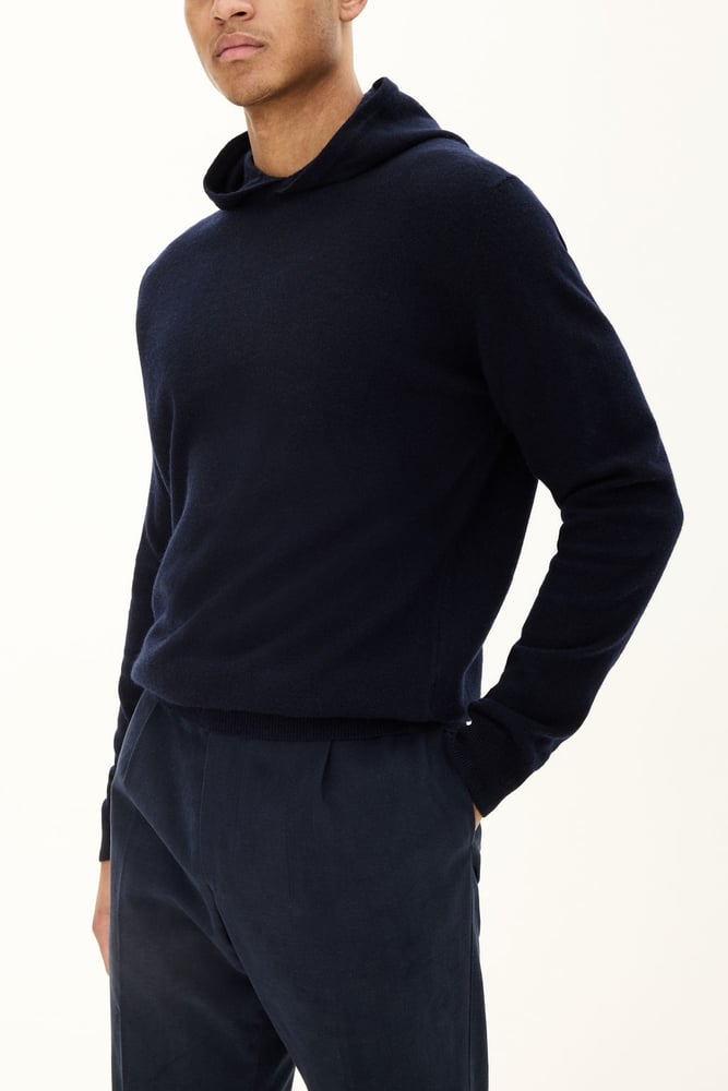 Regular Fit Hoodie Uld-Kashmir