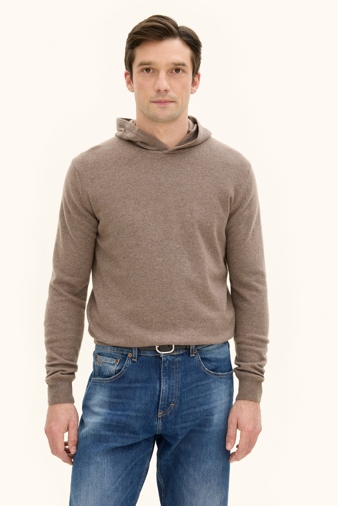 Regular Fit Hoodie Uld-Kashmir