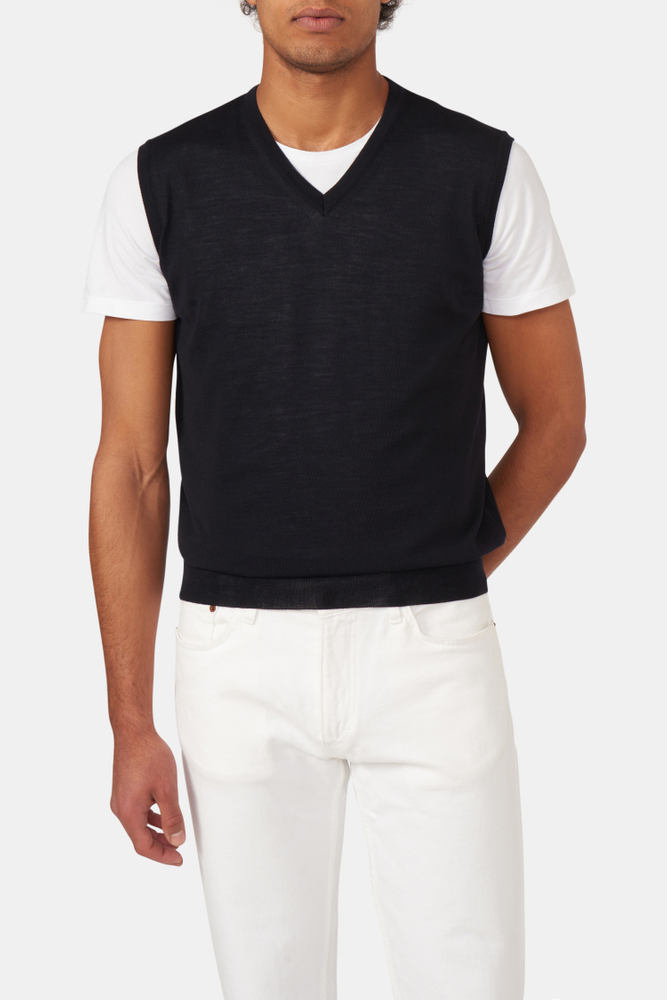 Regular Fit Vest Extra Fine Merinould
