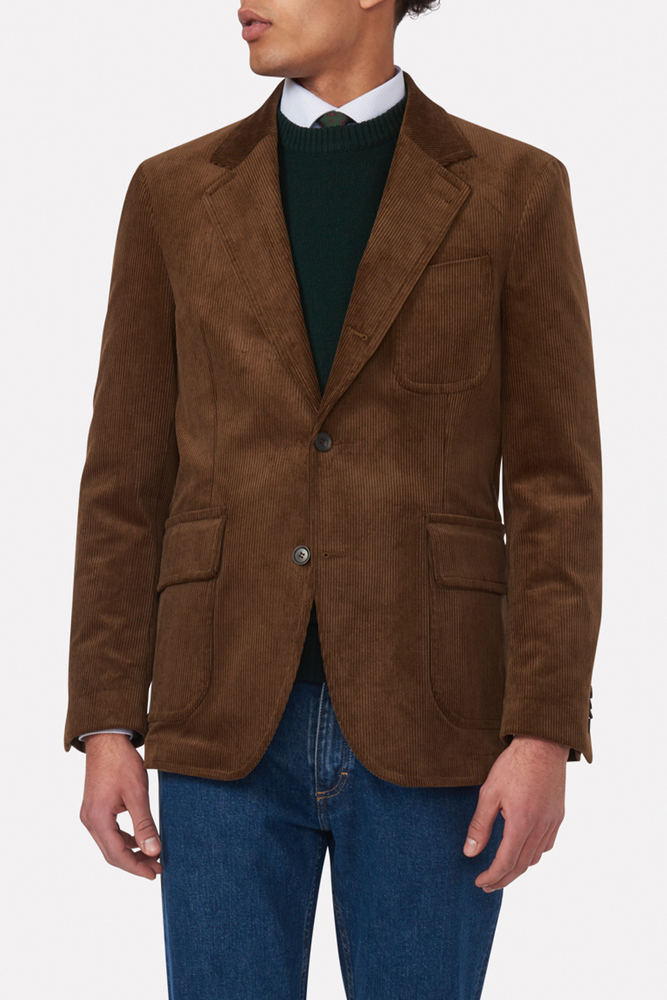 Regular Fit Fløjelsblazer