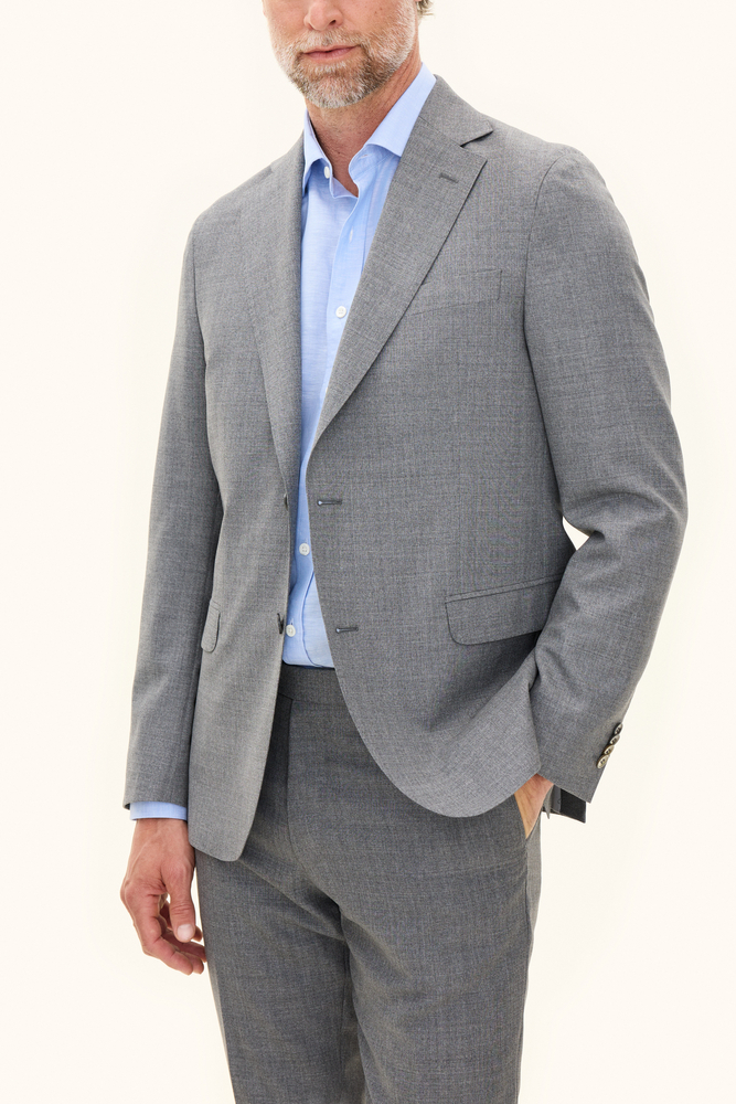 Regular Fit Sharkskin Blazer