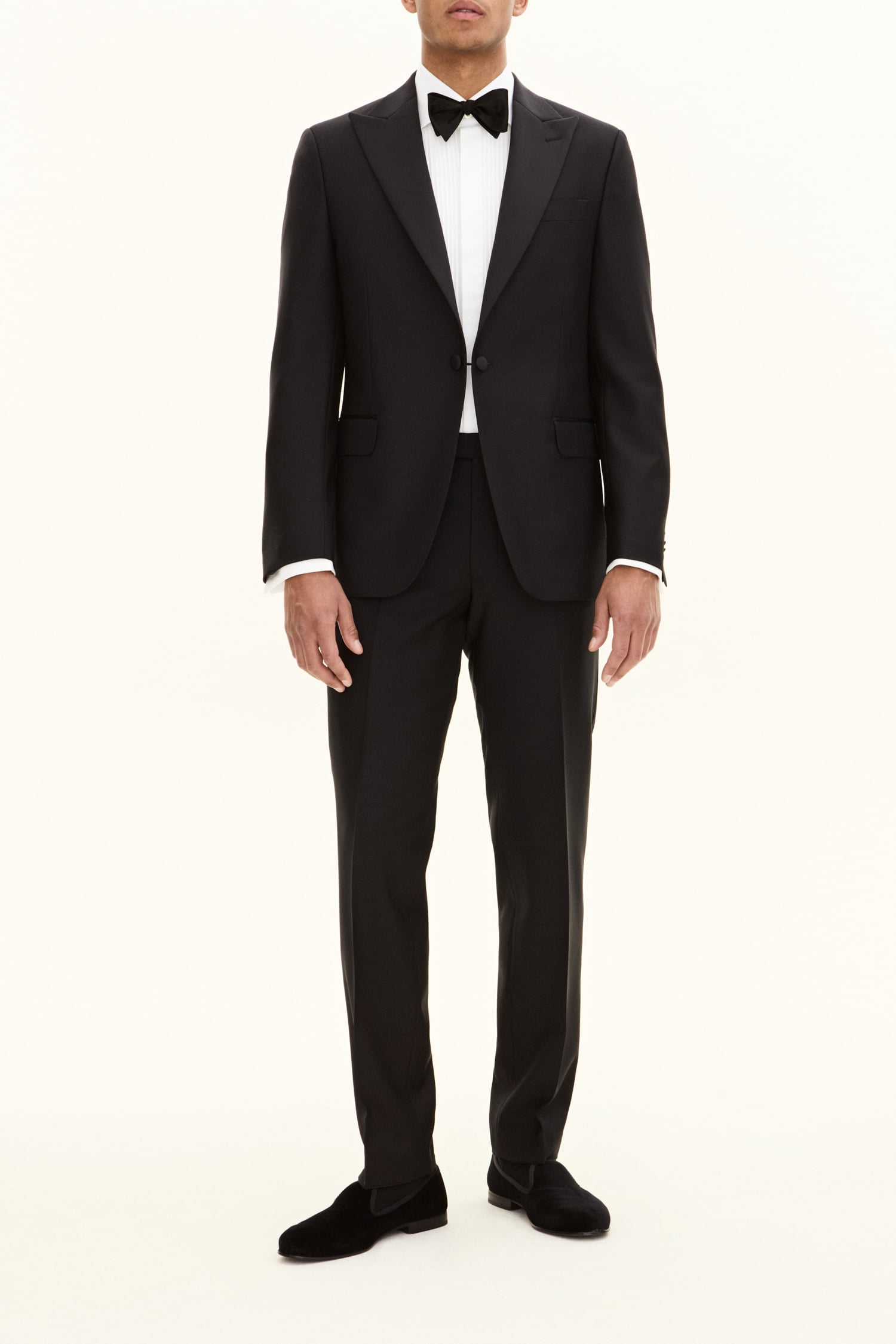 Regular Fit Microstructure Tuxedo Suit - | Oscar Jacobson