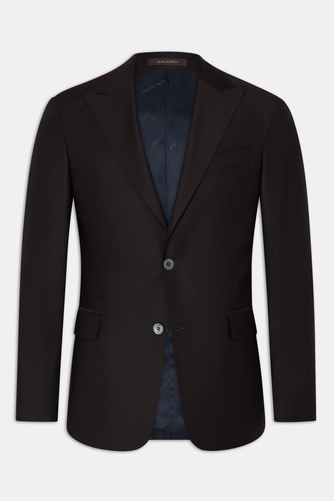 Regular Fit Microstructure Blazer