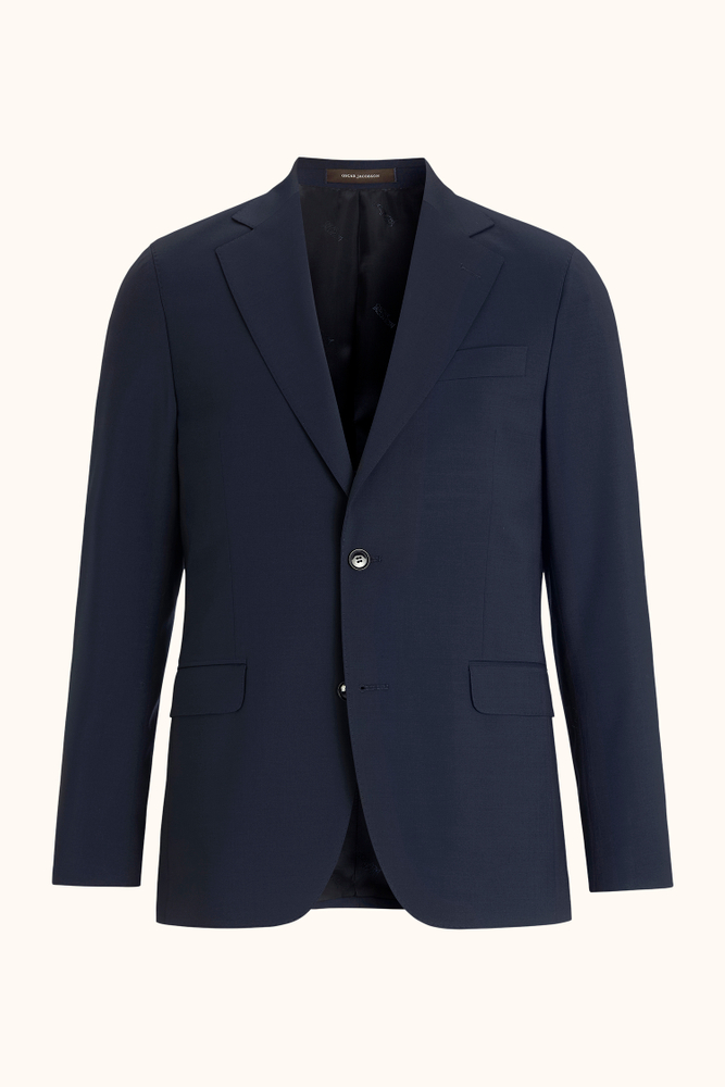 Slim Fit Microstructure Blazer
