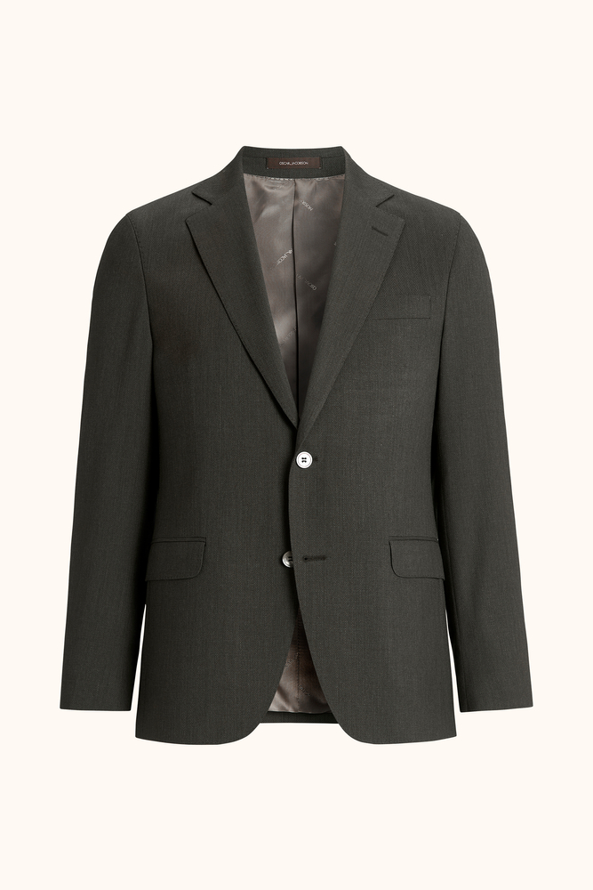 Regular Fit Microstructure Blazer