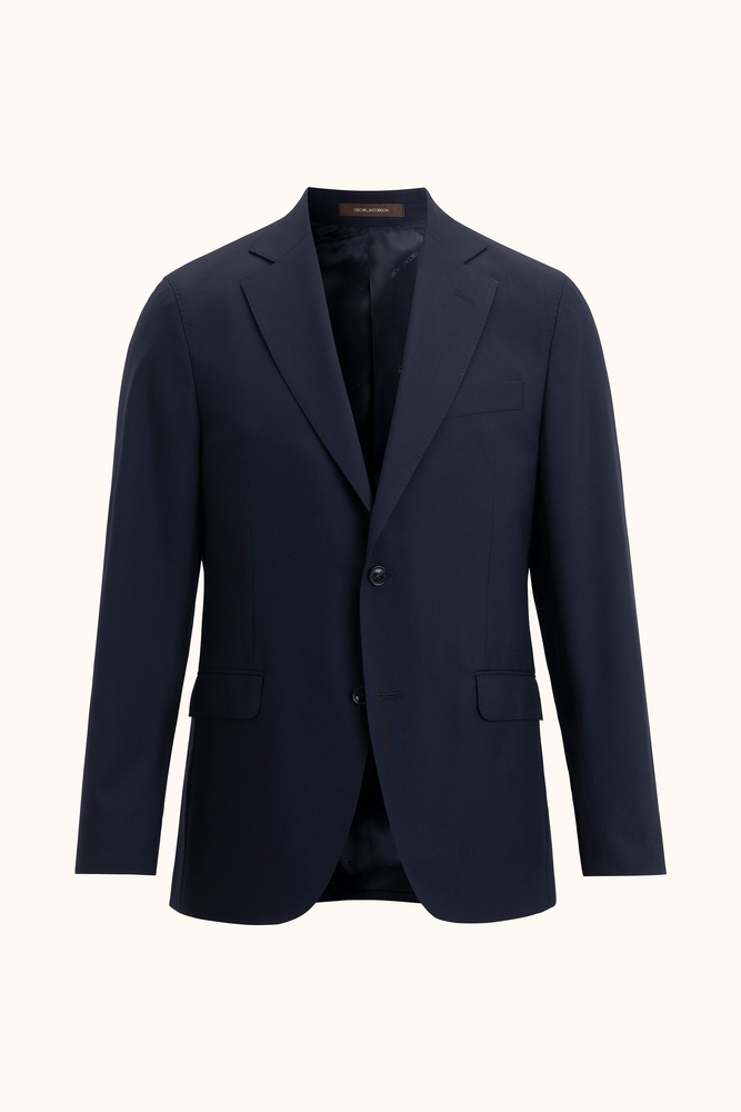 Regular Fit Microstructure Blazer