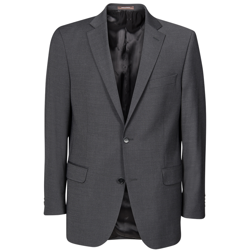 Generous Fit Microstructure Kavaj Mörkgrå Oscar Jacobson