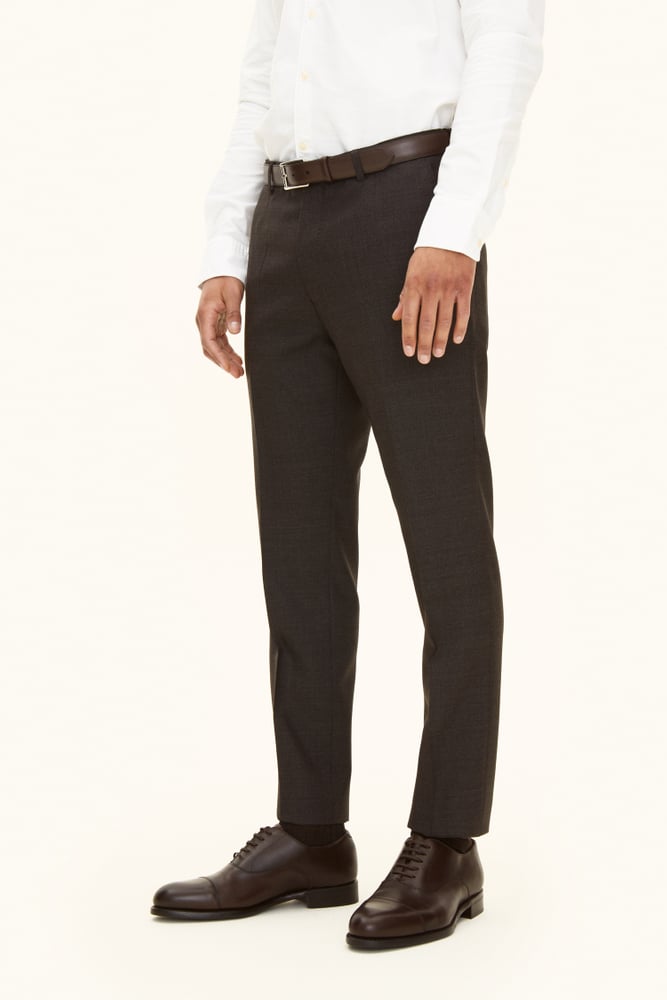 Slim Fit Sharkskin Bukser