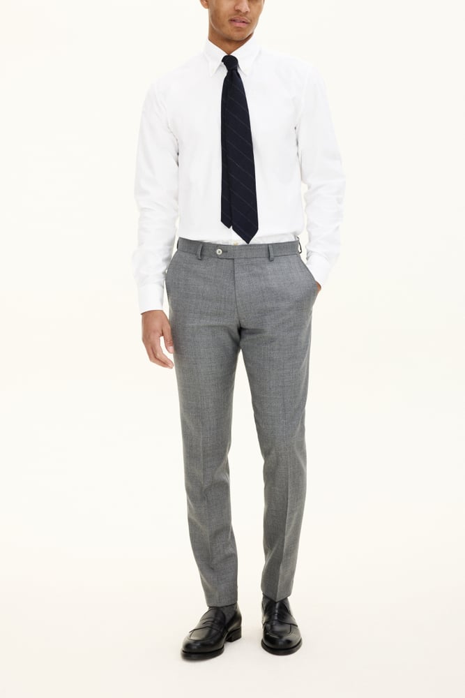 Slim Fit Sharkskin Bukser