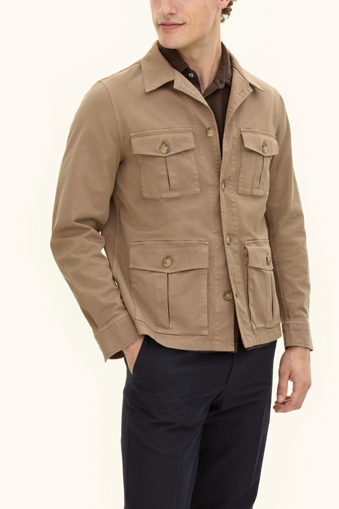 Regular Fit Safari Overshirt Twill