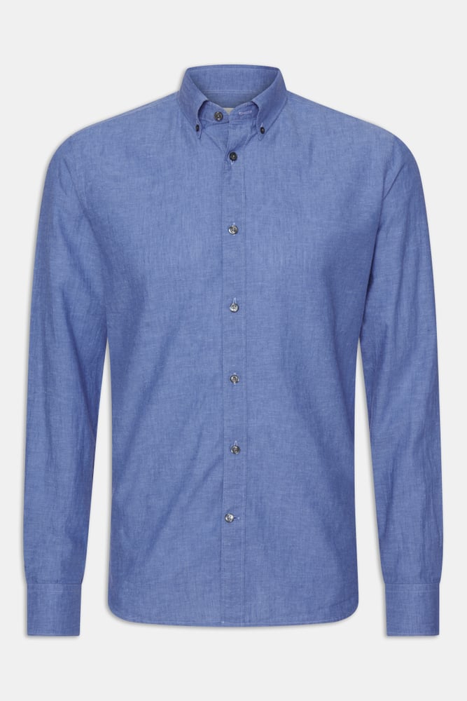 Slim Fit Button Down Skjorte