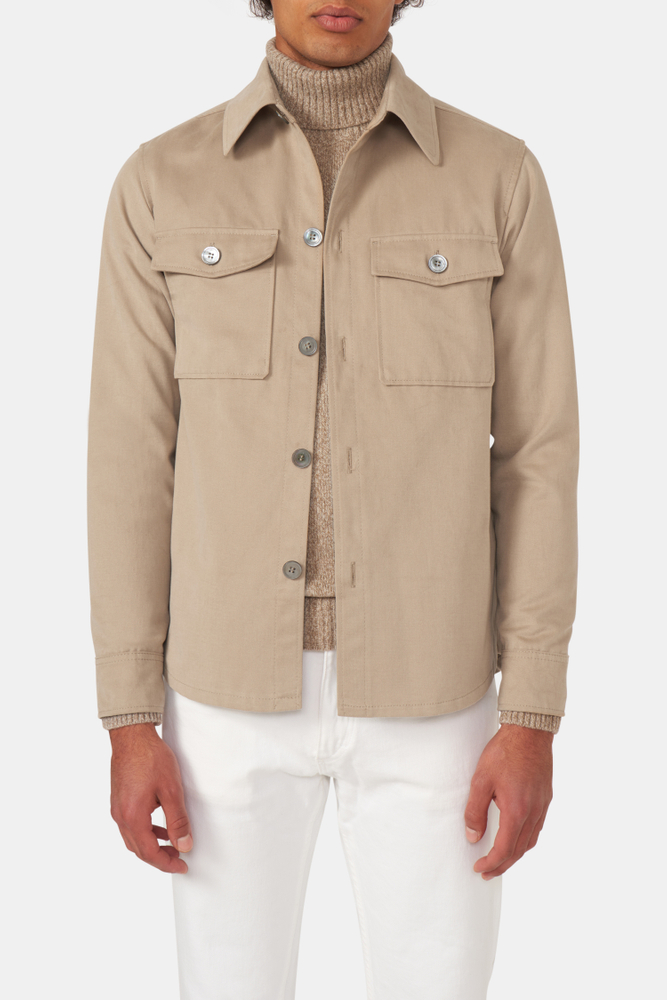 Regular Fit Børstet Overshirt Twill