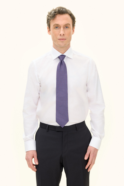 Dynamic Hand 310 Slim Fit Cutaway Non-Iron Skjorta - Vit | Oscar Jacobson