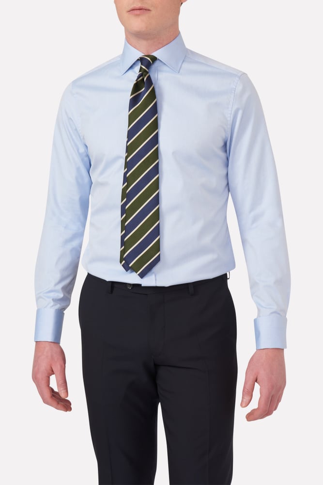 Slim Fit Cut Away Oxfordskjorte
