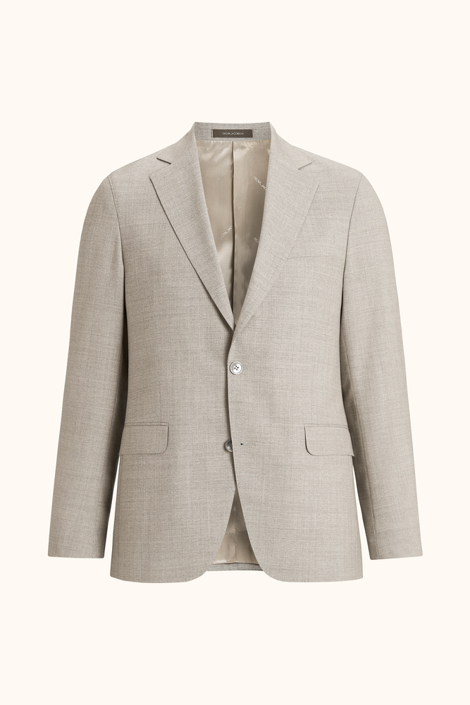 Slim Fit Sharkskin Blazer