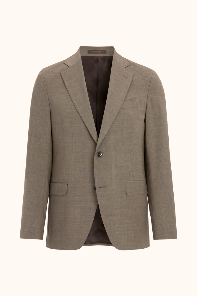 Regular Fit Microstructure Blazer