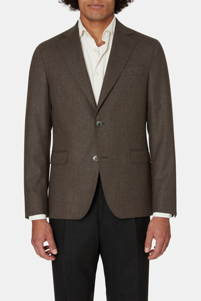 Regular Fit Flannel Blazer