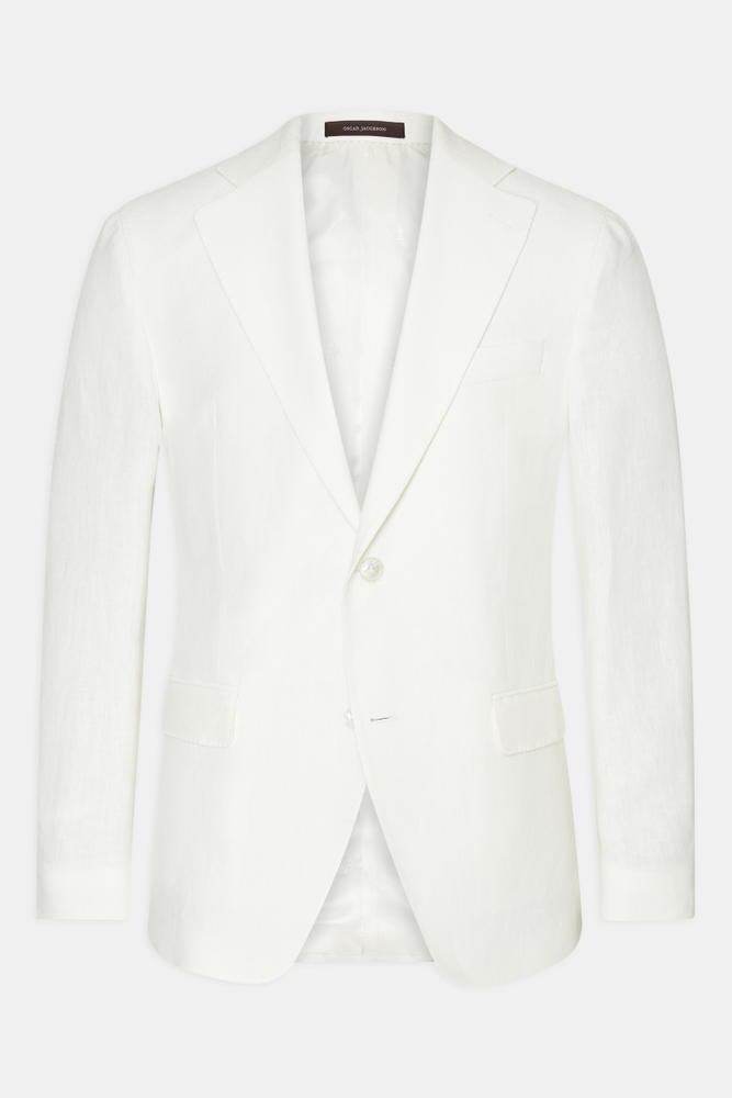 Regular Fit Microstructure Blazer