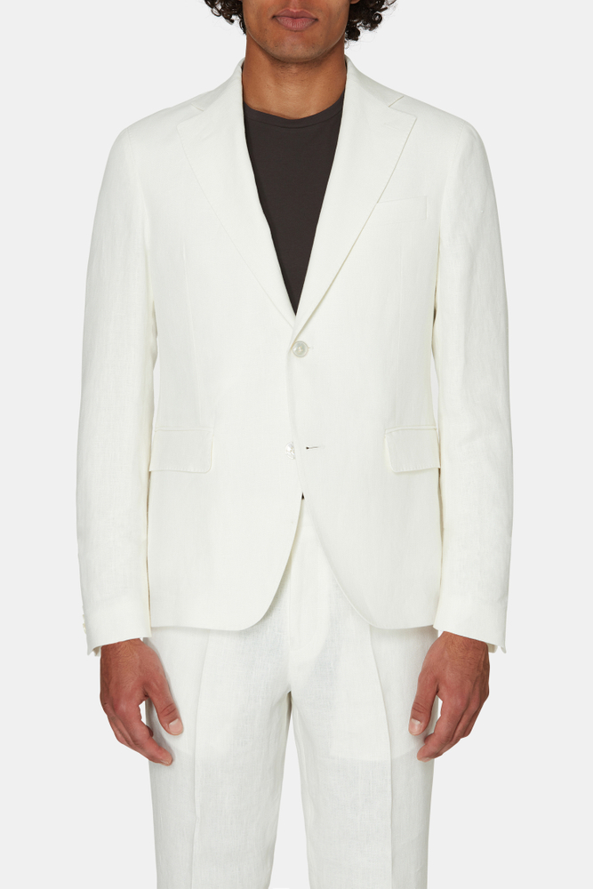 Regular Fit Microstructure Blazer