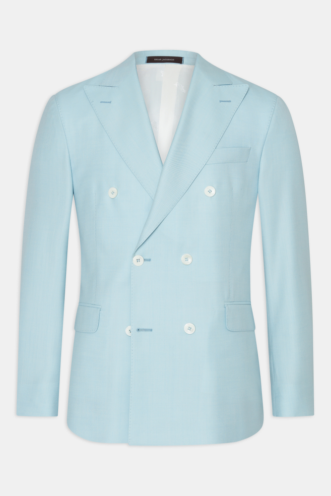 Regular Fit Dobbeltradet Microstructure Blazer