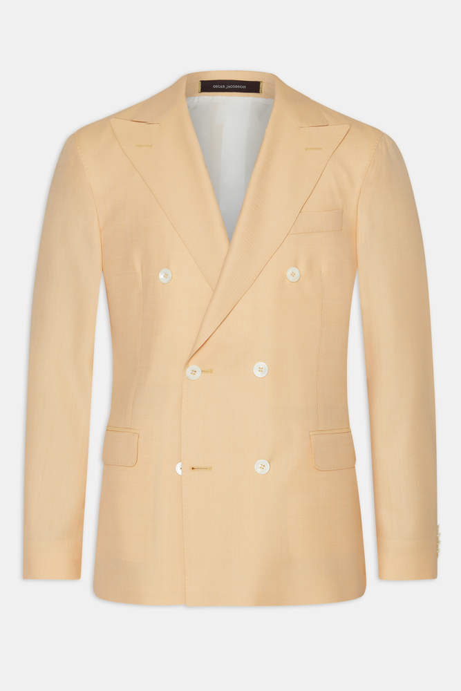 Regular Fit Dobbeltradet Microstructure Blazer