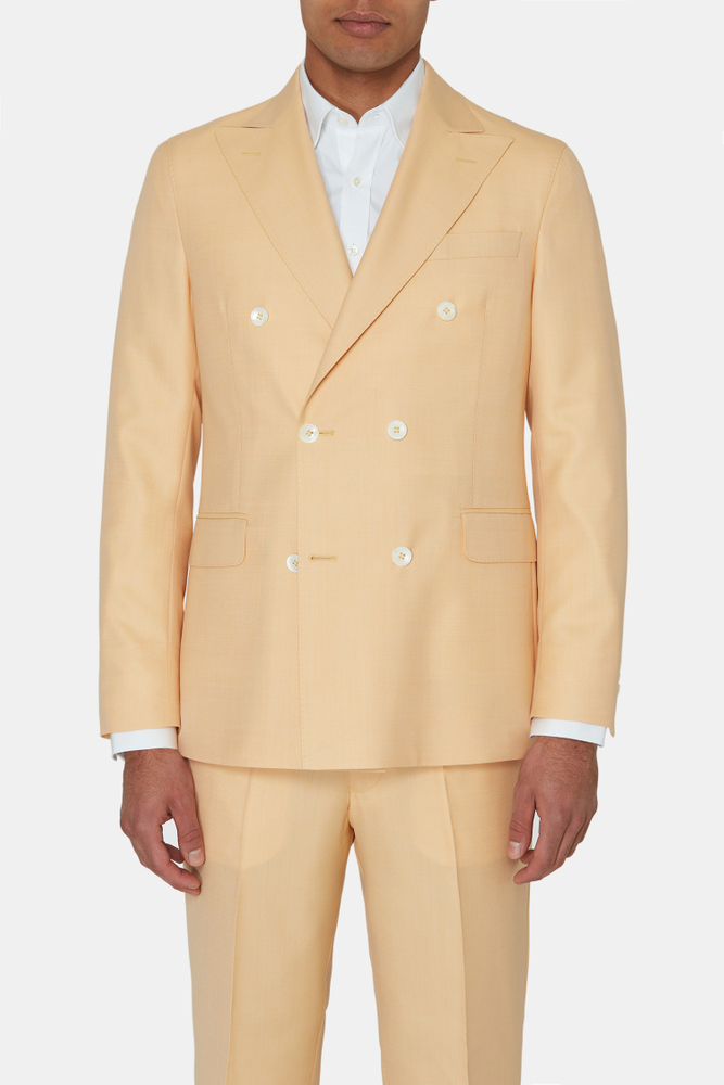 Regular Fit Dobbeltradet Microstructure Blazer