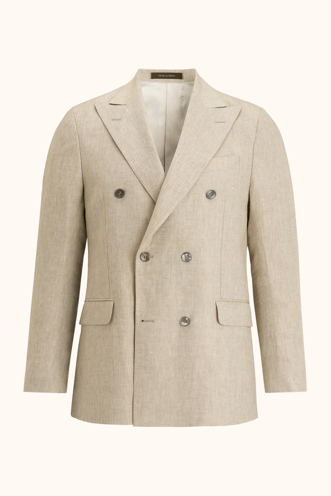 Regular Fit Dobbeltradet Hørblazer