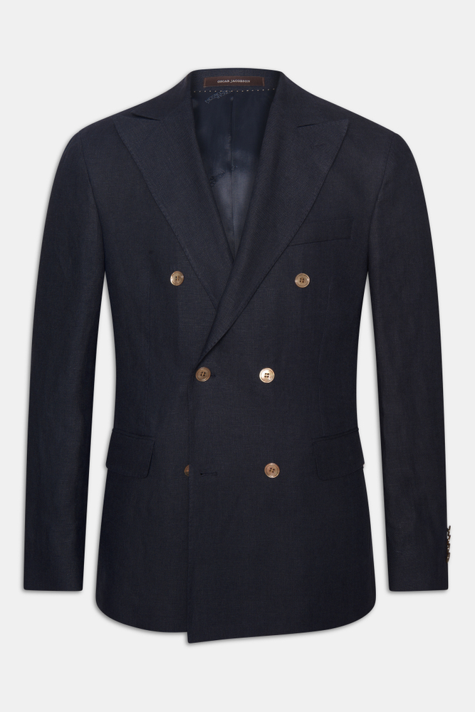 Regular Fit Dobbeltradet Microstructure Blazer