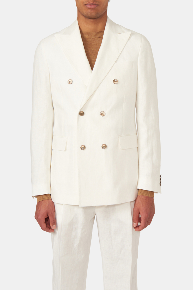 Regular Fit Dobbeltradet Microstructure Blazer