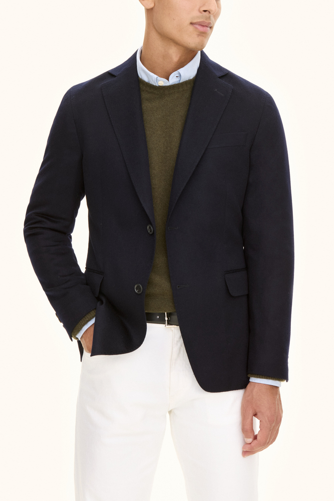Regular Fit Børstet Kashmir Blazer