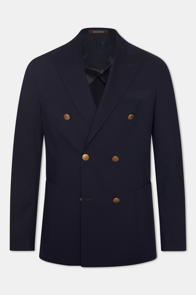 Regular Fit Dobbeltradet Tropical Wool Blazer