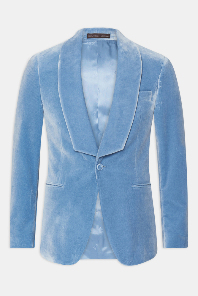 Slim Fit Sammet Smoking Blazer