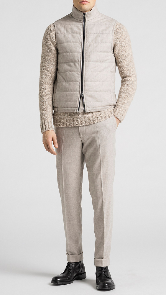 Regular Fit Liner Flannel Vest