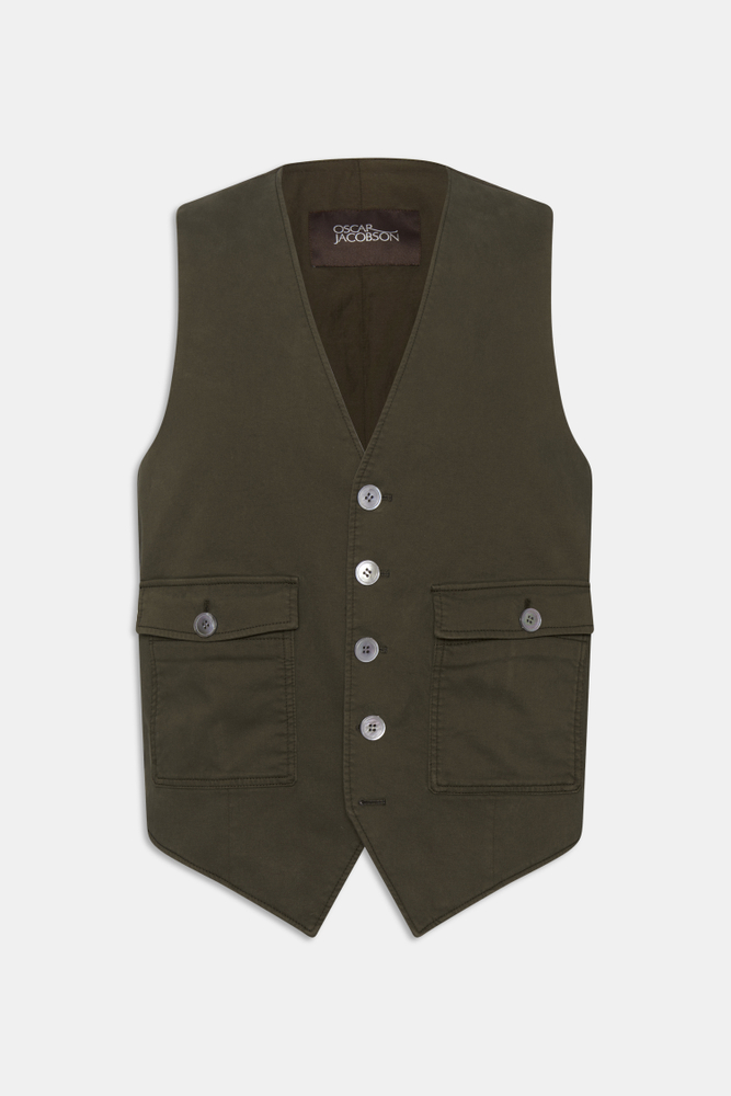 Regular Fit Vest Bomuldsstretch