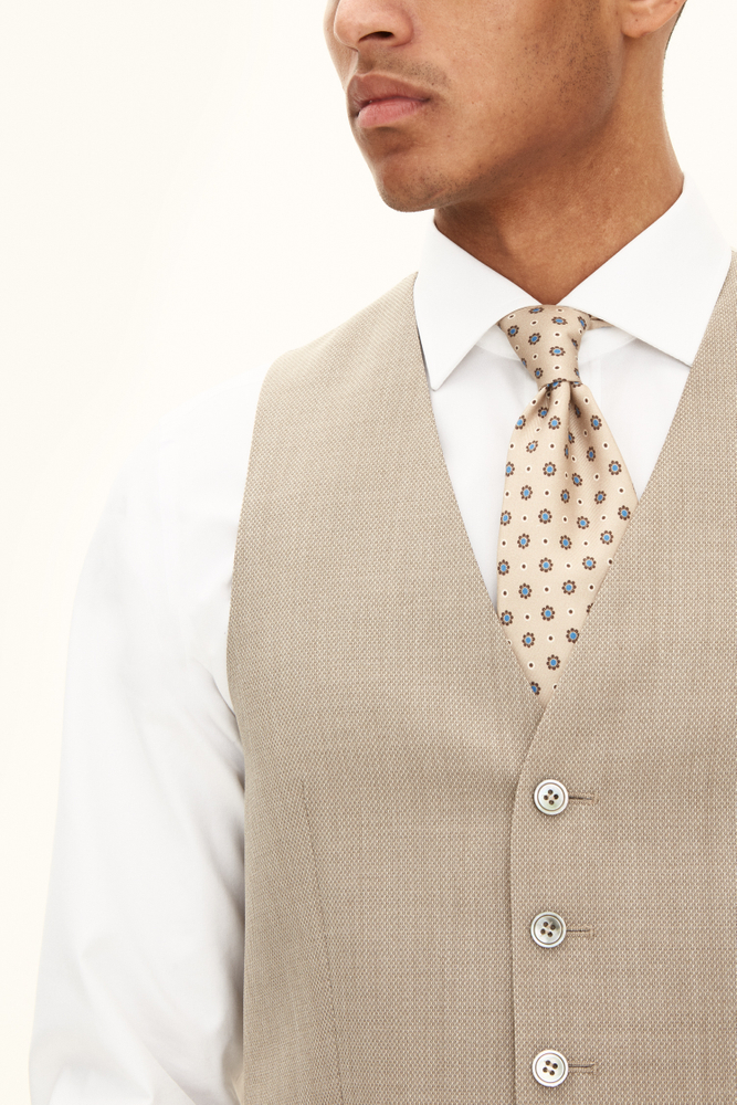 Regular Fit Structured Traveller Waistcoat