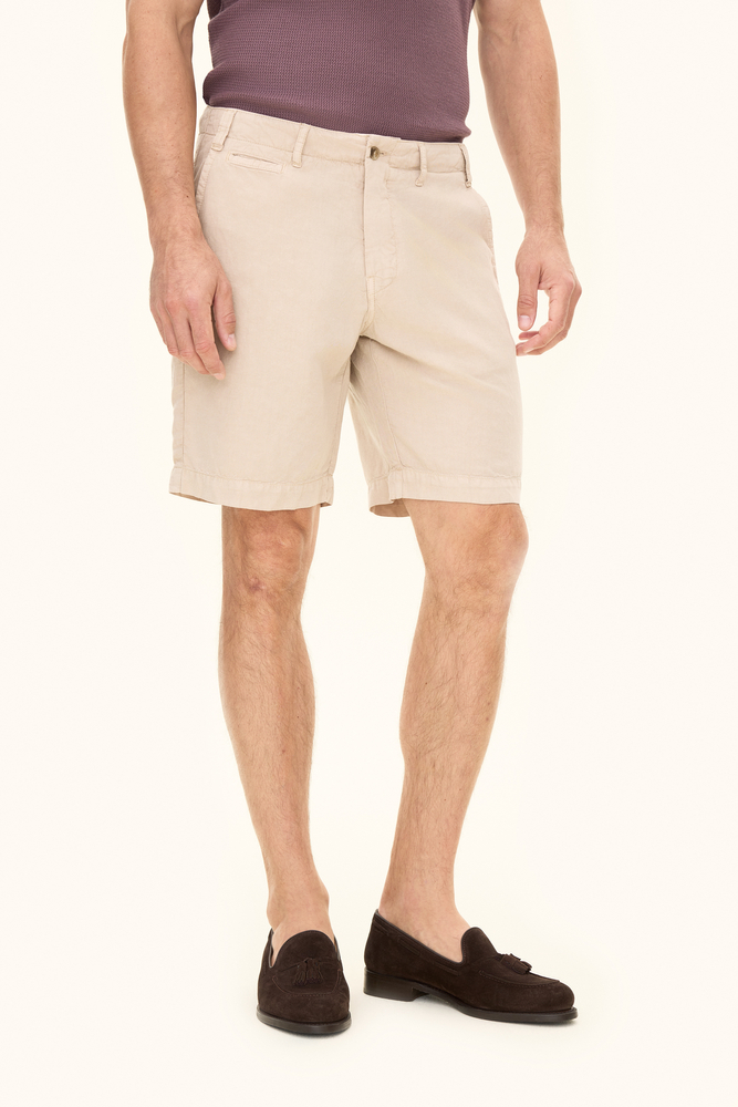 Short Cargo Oscar Jacobson Beige Stretch - Taille W32 - Homme - Idéal Golf Et Outdoor