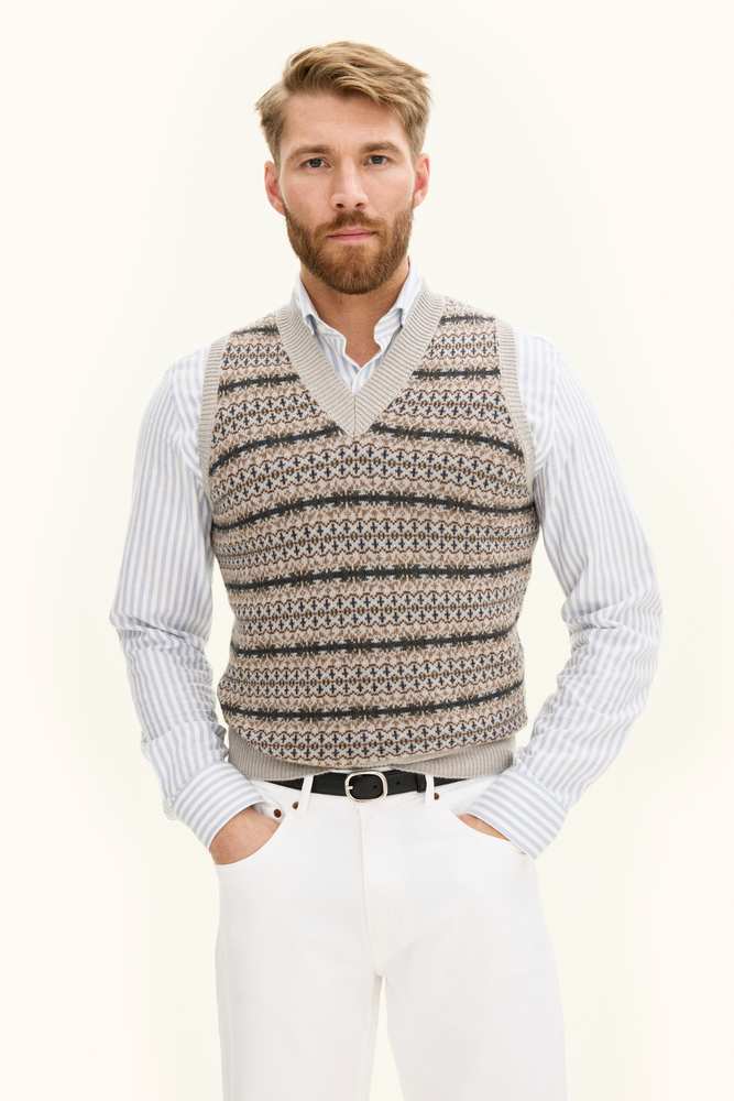Regular Fit Vest Uldblanding