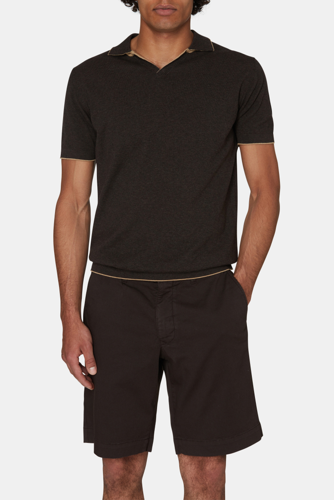 Regular Fit Kontraststrikket Polo