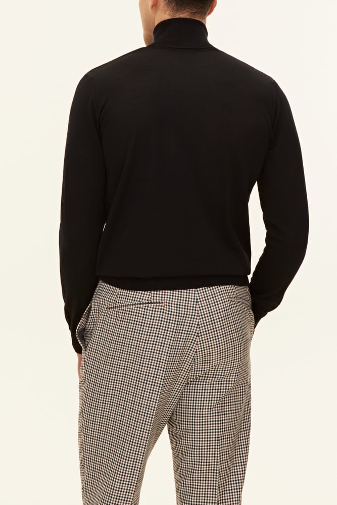 Extrafine Lambswool Rollneck 5 Black