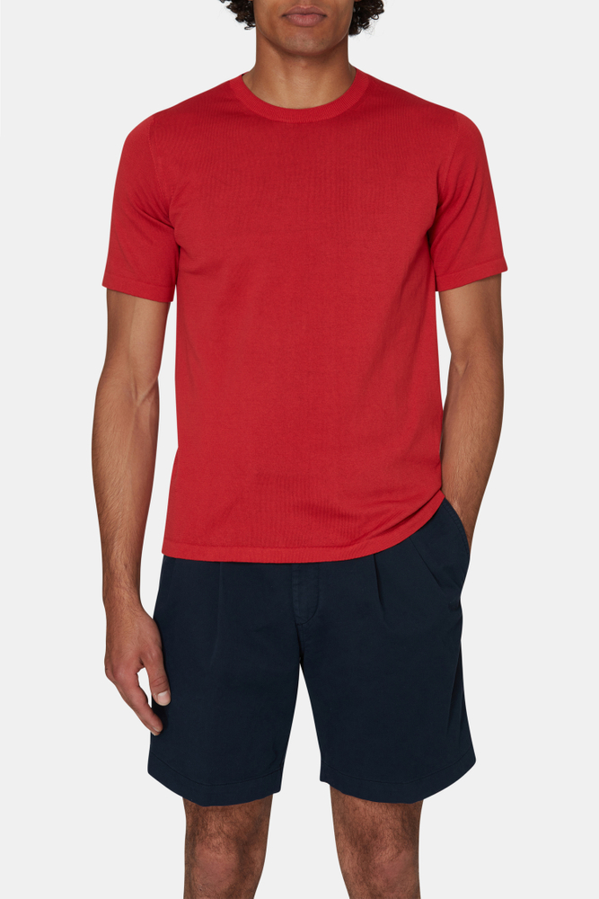 Slim Fit Finstrik T-shirt