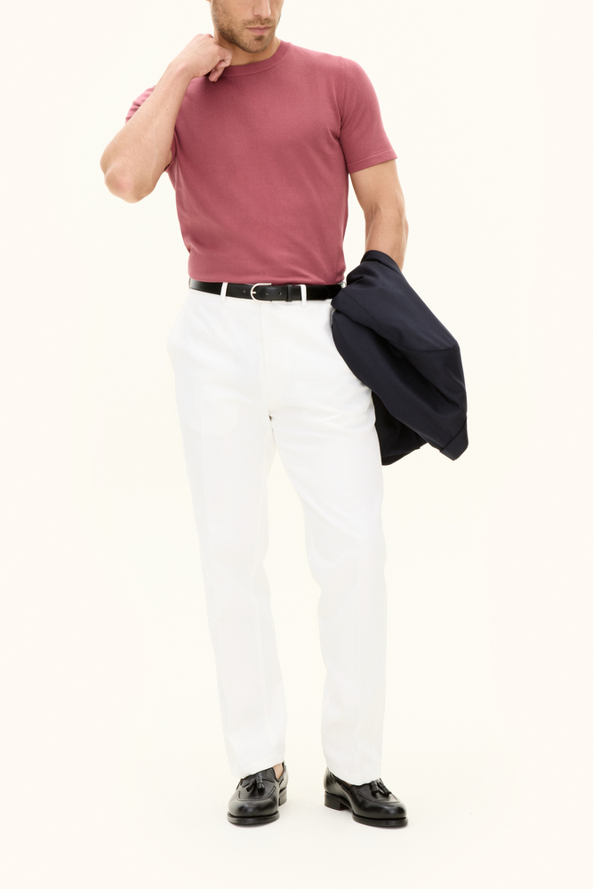Slim Fit Finstrik T-shirt