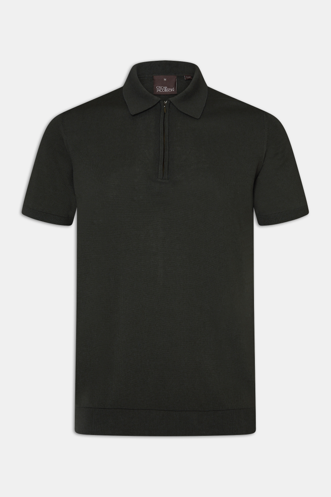 Jacob Short Sleeve Polo Romper in Grass Green main image 1