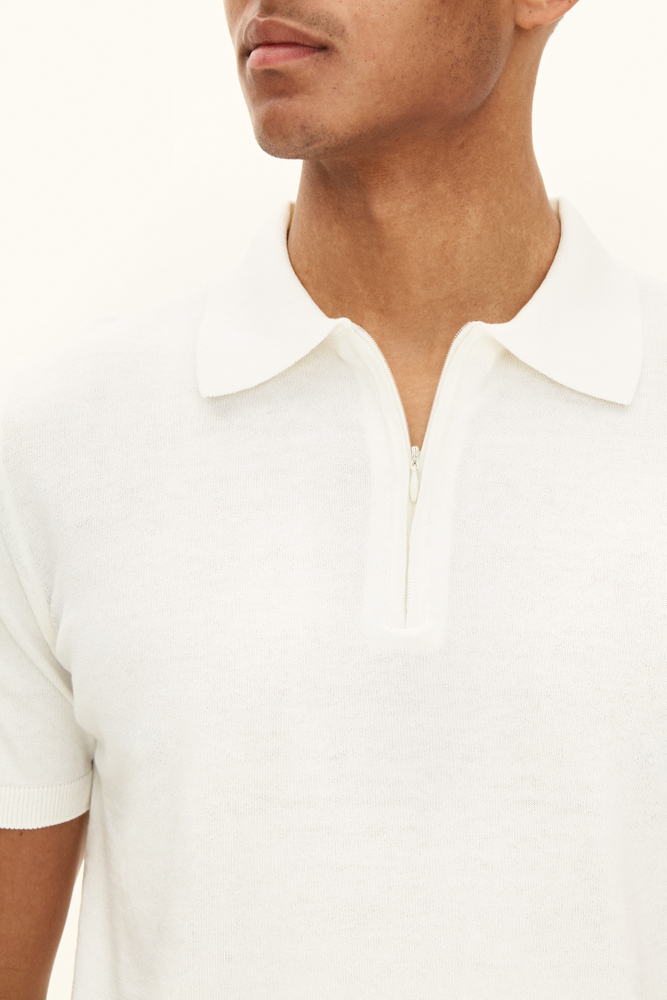 Slim Fit Finstrik Polo